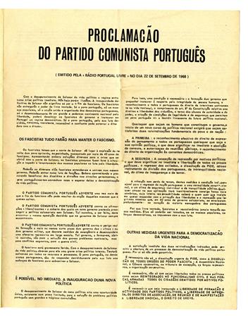 <span>Proclamação do Partido Comunista Português</span>